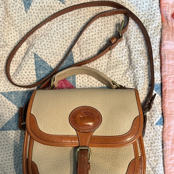 Dooney & Bourke Cream and Brown Crossbody Bag - Picture 7 of 9